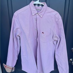 Burberry Men's Pink Button-Down Shirt
